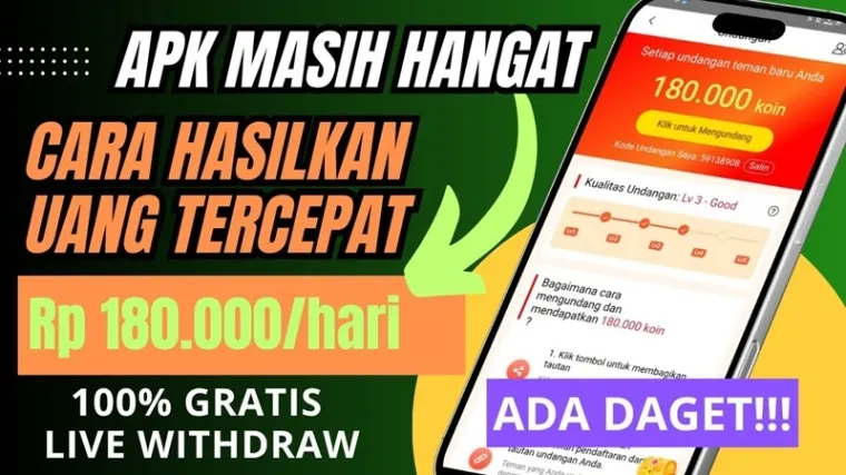 Aplikasi penghasil uang adalah salah satu peluang menarik di era digital. Dengan hanya bermodalkan smartphone dan internet, siapa saja bisa mendapatkan penghasilan tambahan.