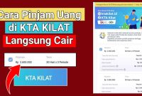KTAKilat bisa menjadi solusi pinjaman online cepat cair bagi masyarakat yang membutuhkan dana darurat dengan proses yang praktis