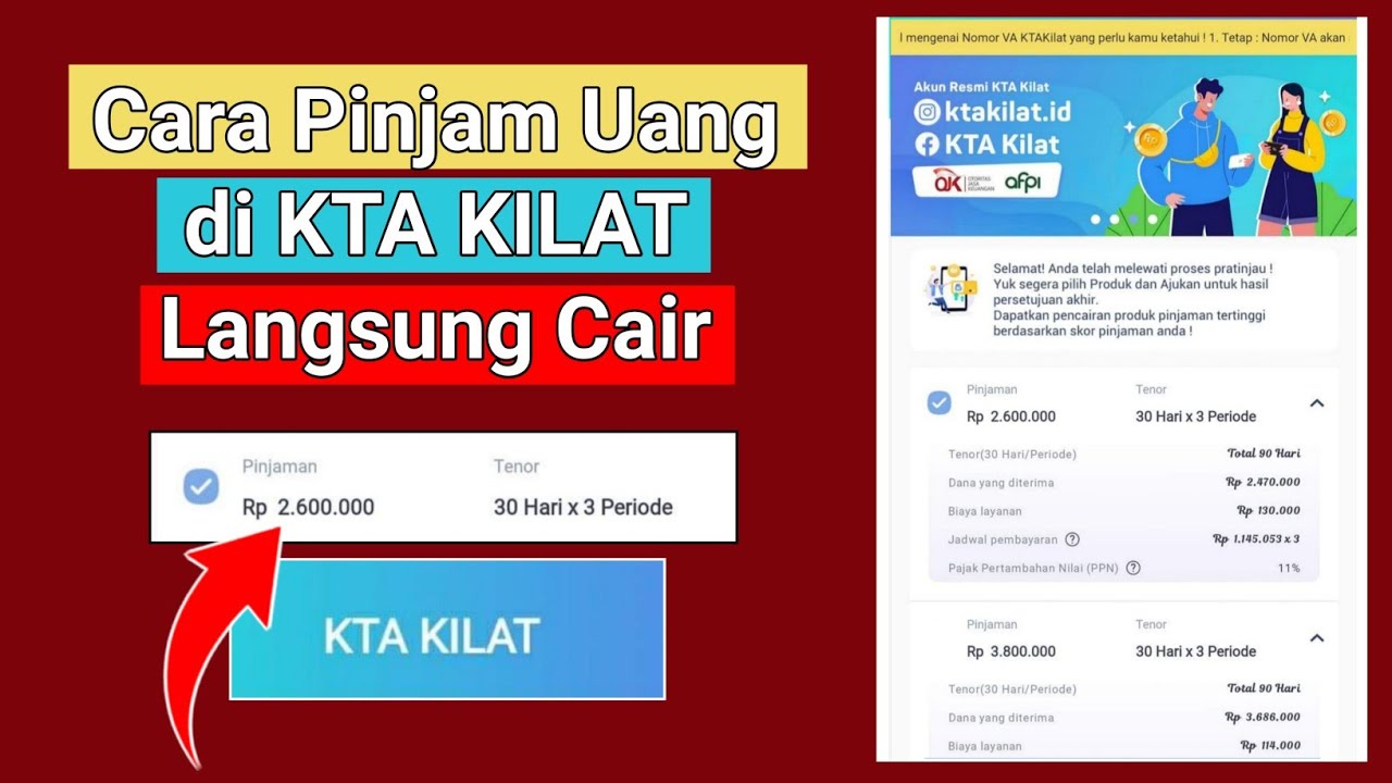 KTAKilat bisa menjadi solusi pinjaman online cepat cair bagi masyarakat yang membutuhkan dana darurat dengan proses yang praktis